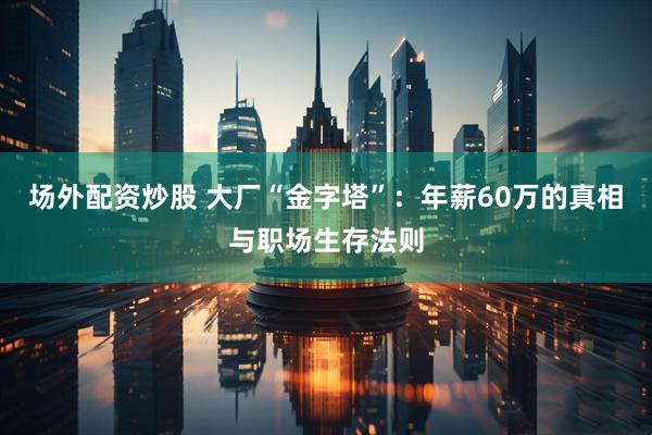 场外配资炒股 大厂“金字塔”：年薪60万的真相与职场生存法则
